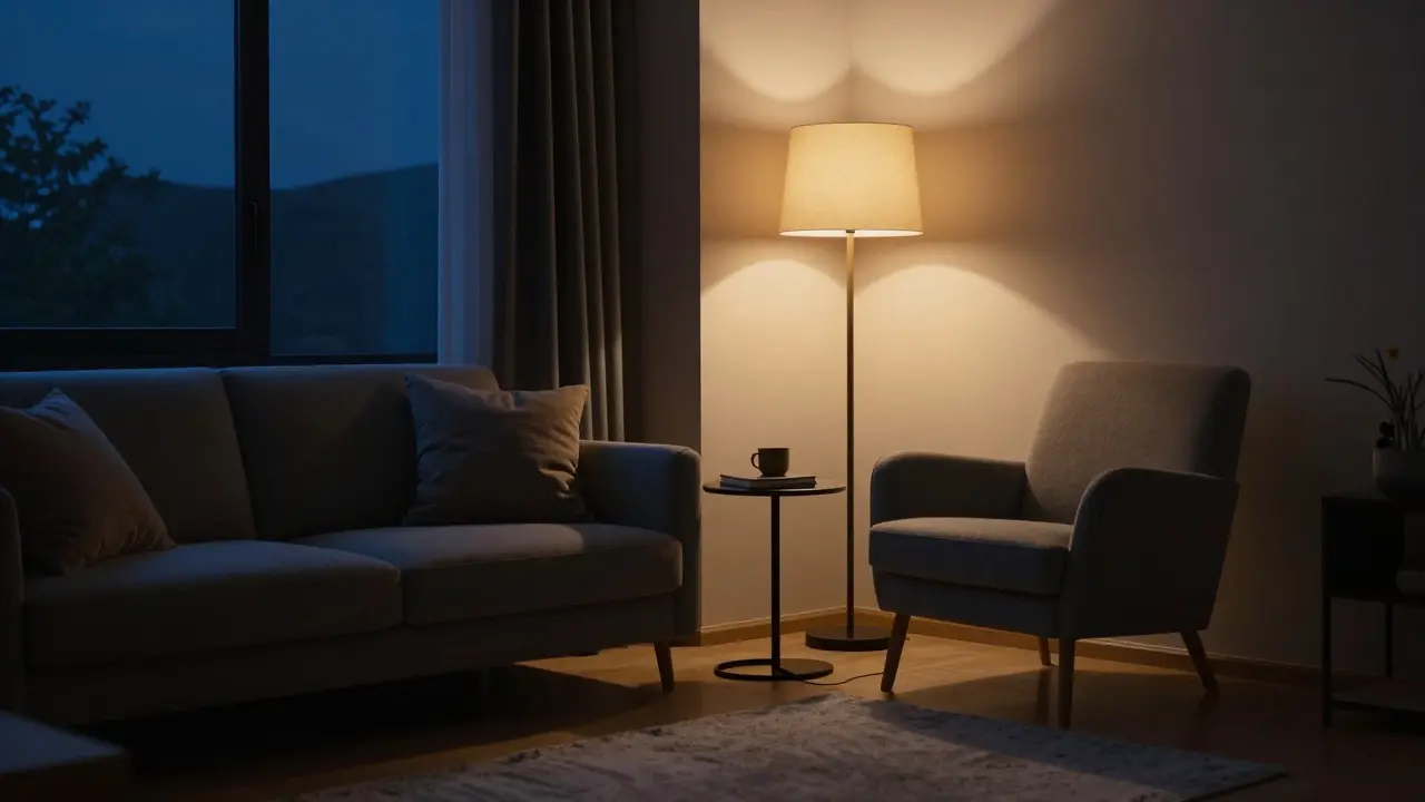 Abendstimmung mit indirekter Beleuchtung ohne Blendung