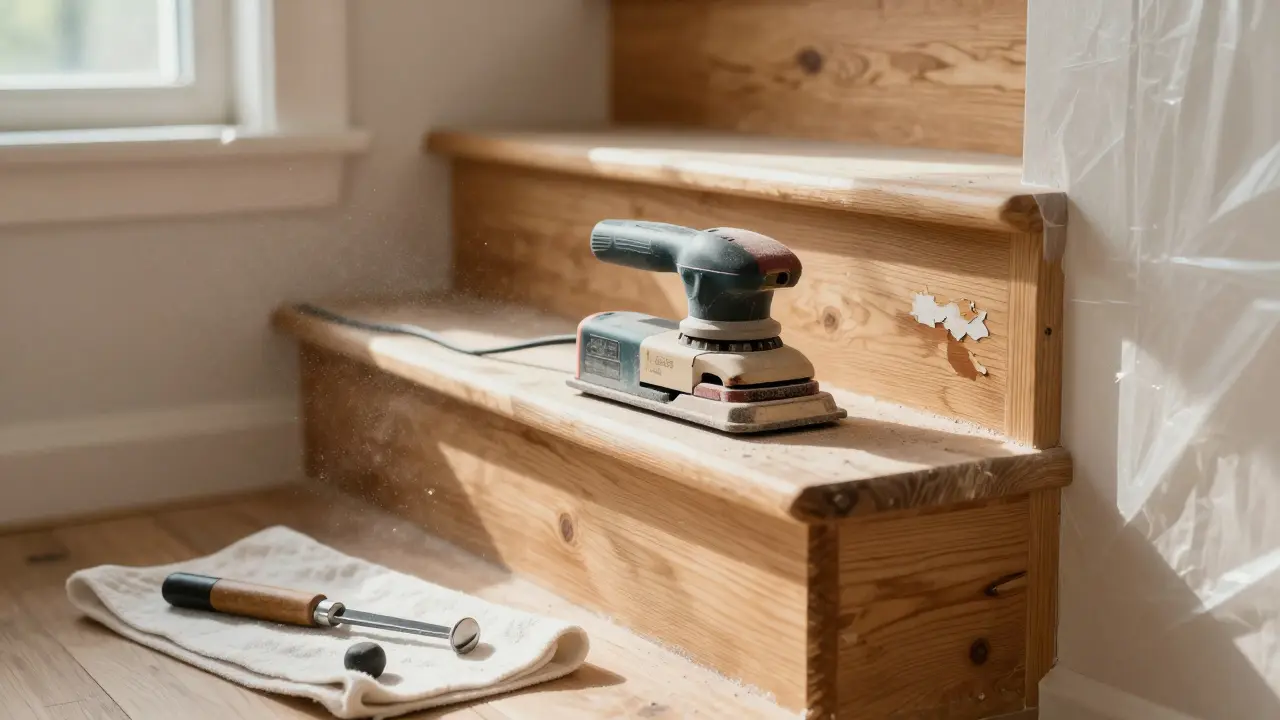 Holztreppen renovieren: Oberflächenfinish erneuern - Schritt für Schritt zum neuen Look