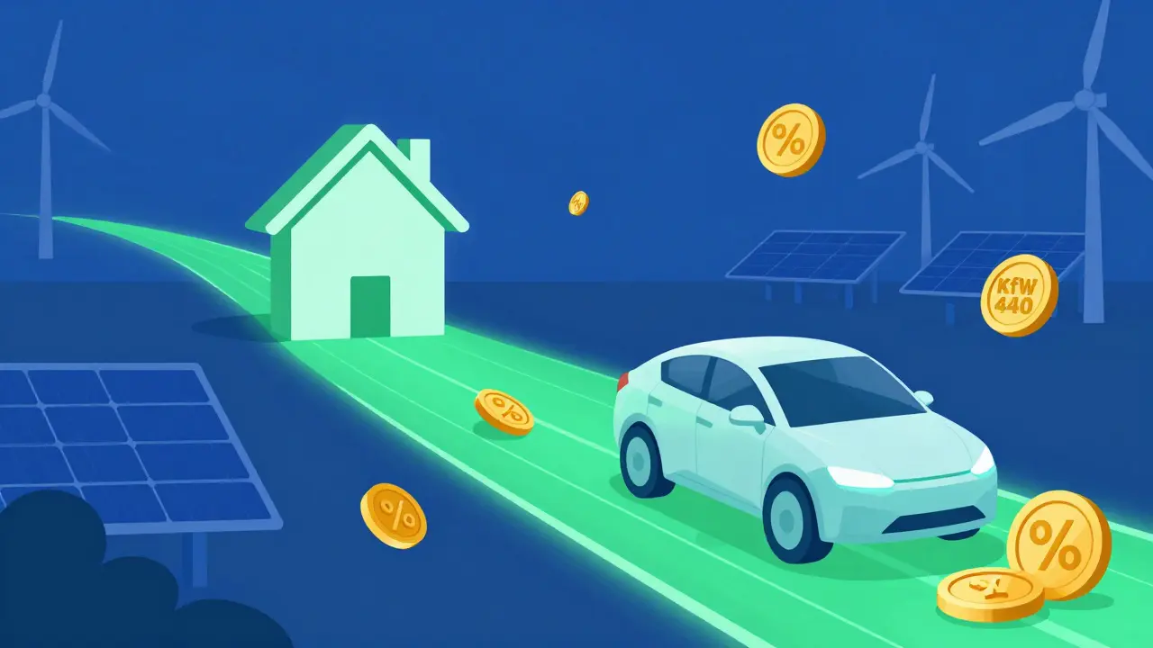 Konzeptionelle Darstellung von Fördergeldern für E-Mobilität