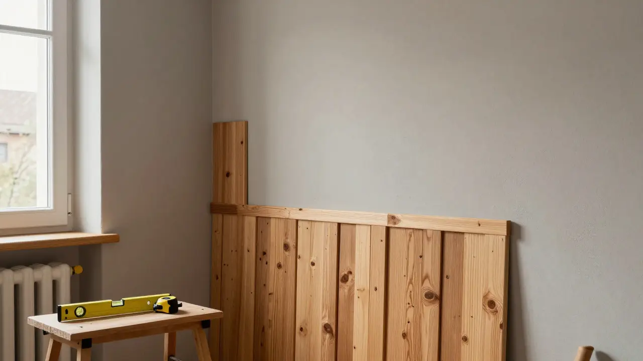 Upcycling an Wänden: Holzleisten, Bilderleisten und Lambrien