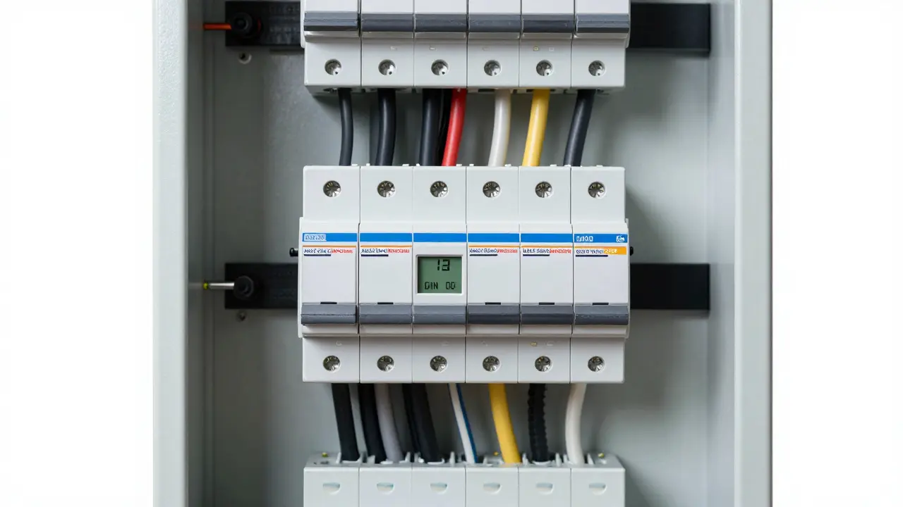 Elektrischer Verteilerkasten mit AFDD-Brandschutzschalter