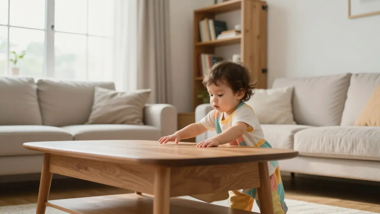 Kindersicheres Wohnzimmer: Möbel, Kanten und Kabel clever sichern