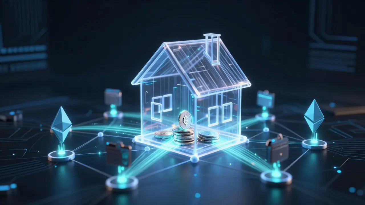 Holografisches Haus mit automatisierten Blockchain-Zahlungsströmen