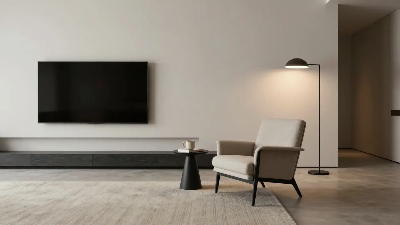 Moderne Sitzecke als Rückzugsort im Wohnzimmer