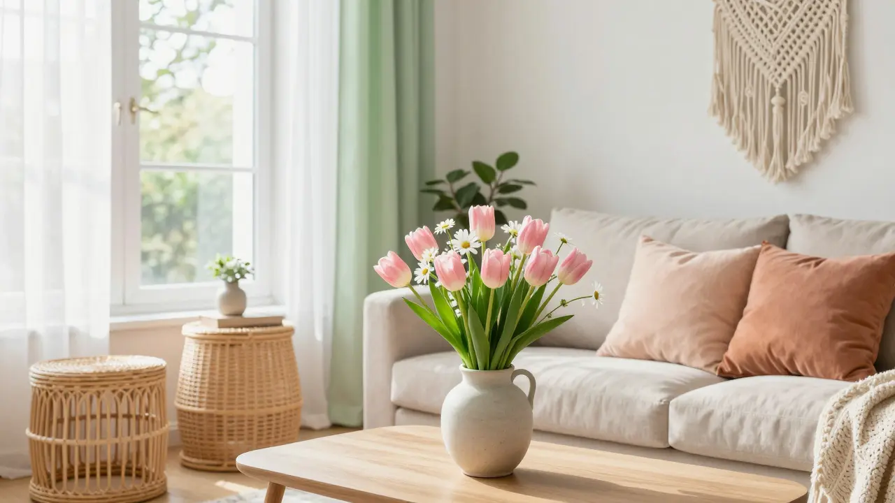 Wohnzimmer saisonal dekorieren: Einfache Ideen für Frühling, Herbst und Winter