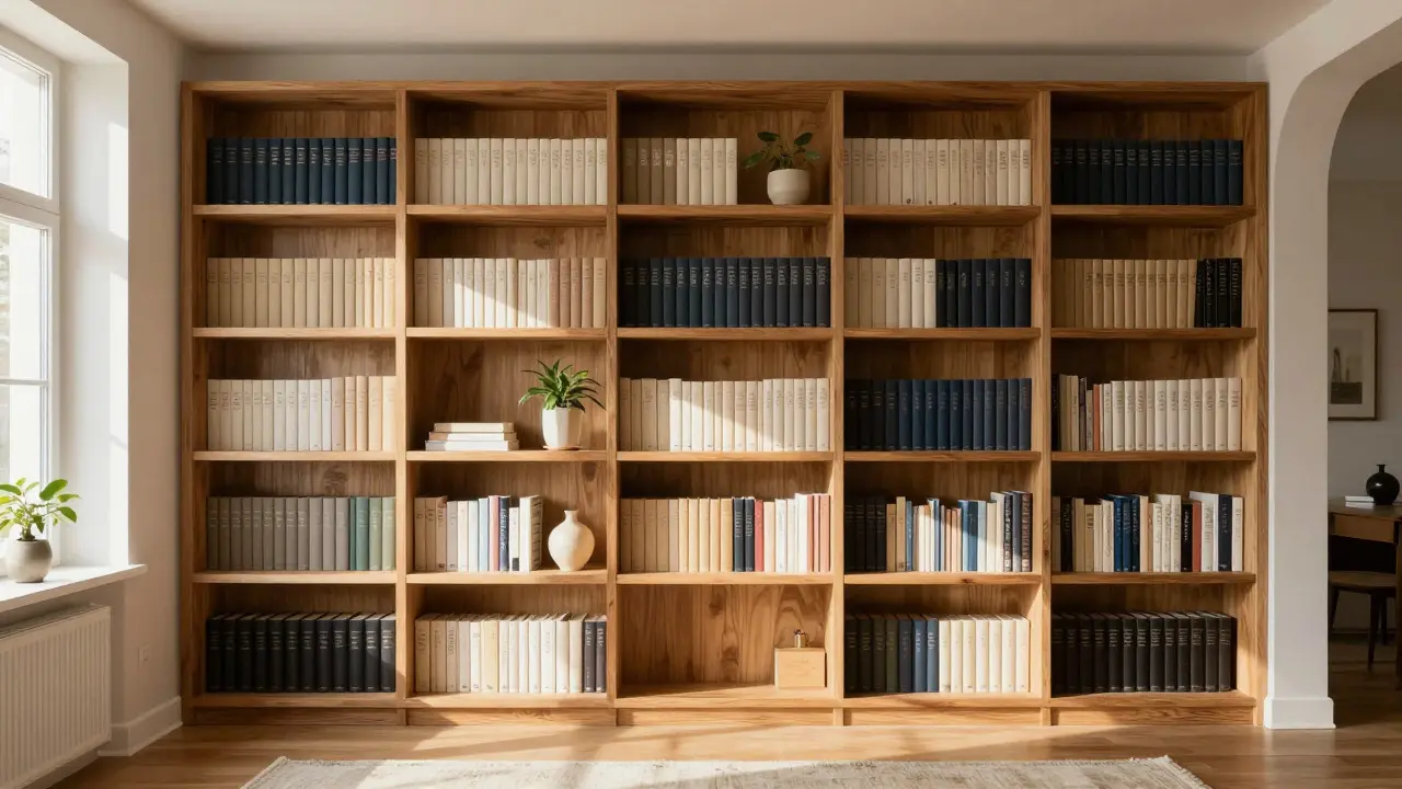 Bibliotheks-Ästhetik im Wohnzimmer: Bücherregale als Gestaltungselement