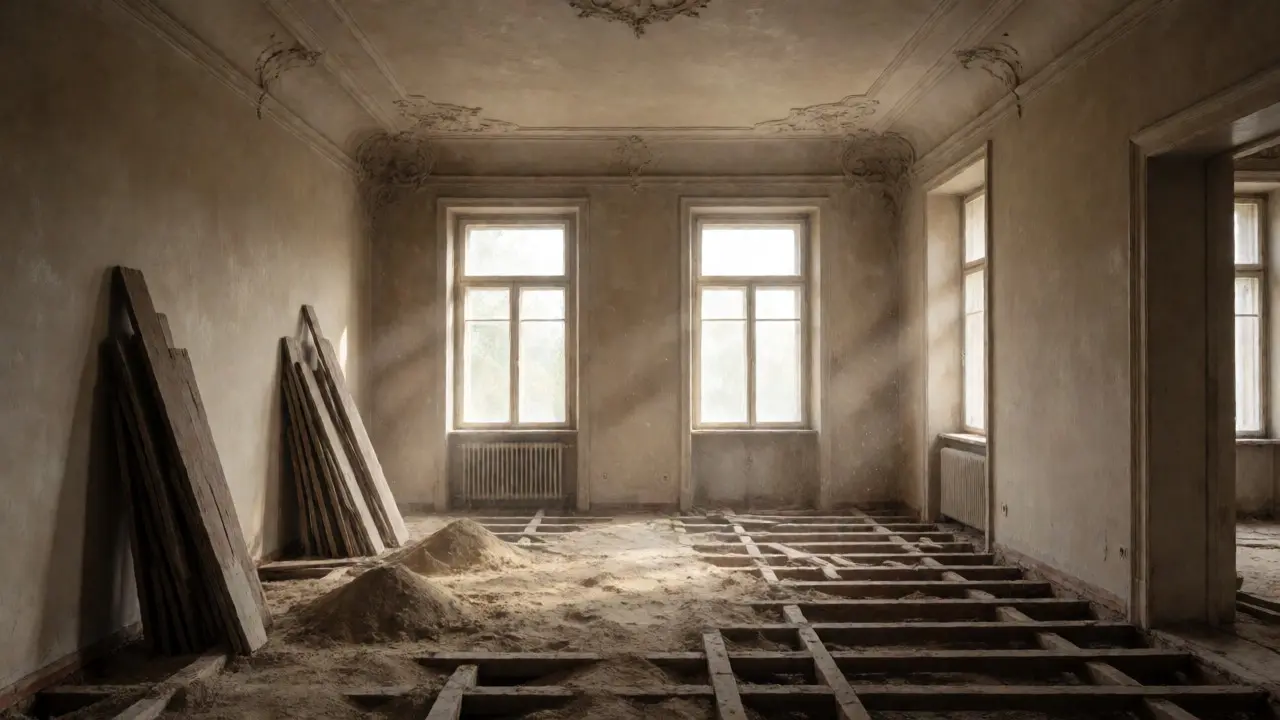 Bodenaufbau im Altbau: Unebenheiten ausgleichen und dämmen