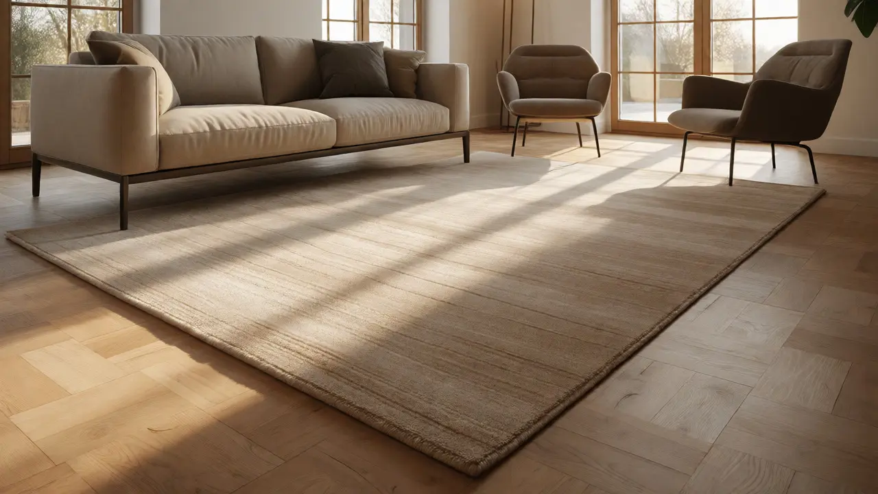Wohnzimmer-Teppiche: Größe, Material & Farbe richtig wählen